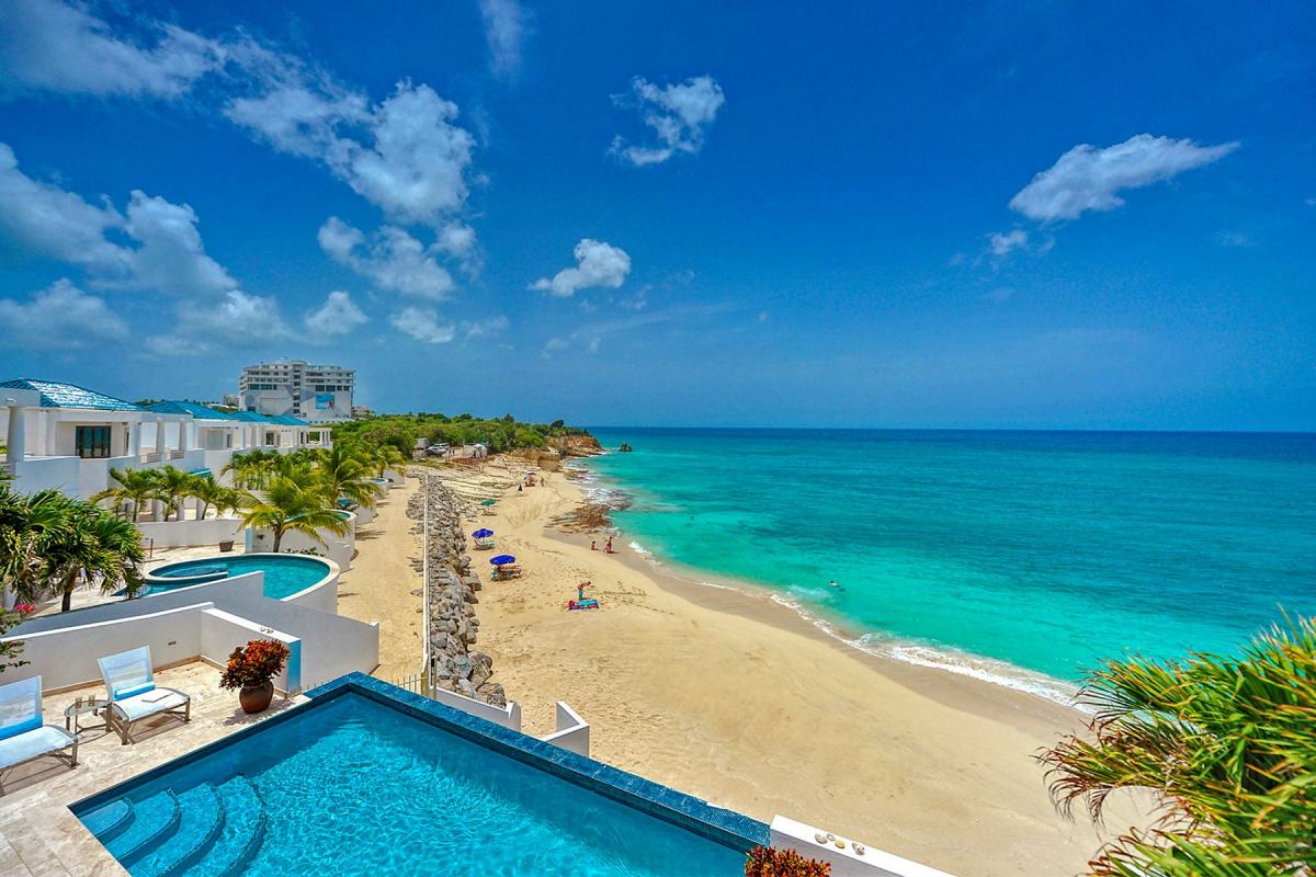 Pool Villa St Martin - Beach View